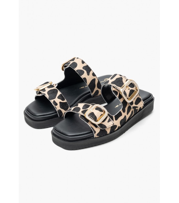 Γυναικεία Flats 12305.Pn Leopard Pony Mourtzi Γυναικεία Flats 12305.Pn Leopard Pony Mourtzi