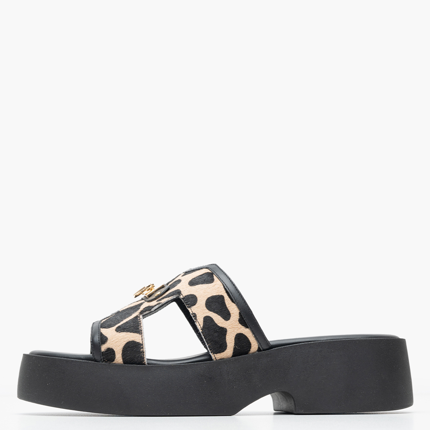 Γυναικεία Mules 12401 Leopard Pony Mourtzi