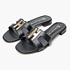 Women Flats 16203 Black Leather Mourtzi Women Flats 16203 Black Leather Mourtzi