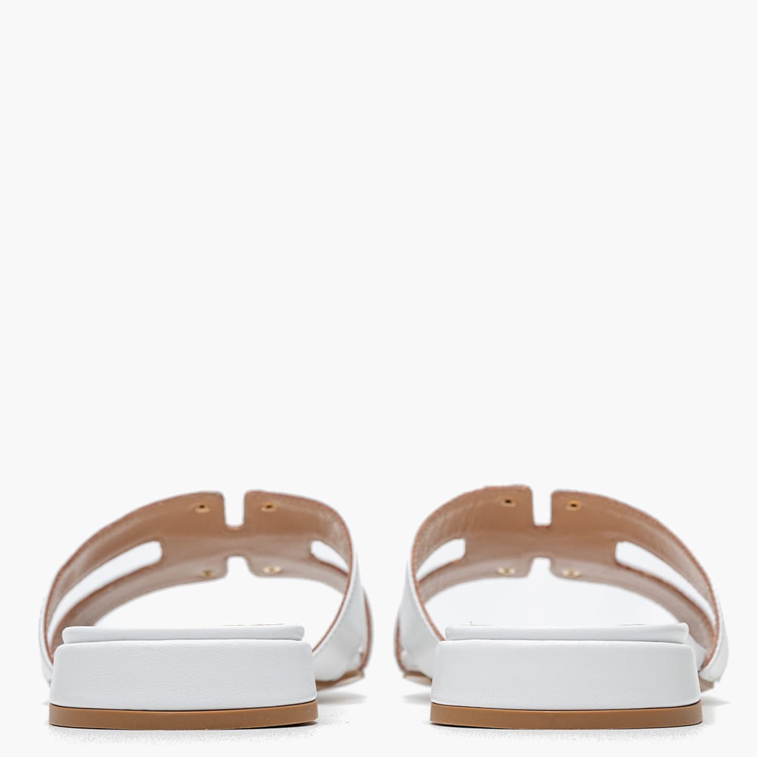 Women Flats 16203 White Leather Mourtzi Women Flats 16203 White Leather Mourtzi