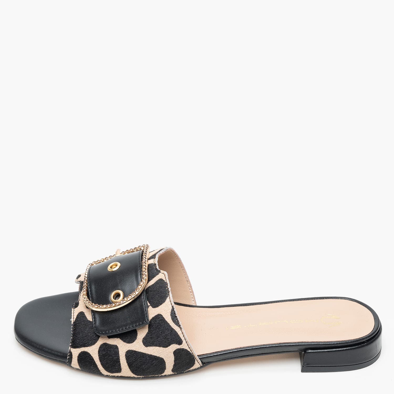 Γυναικεία Flats 16204.Pn Leopard Pony Mourtzi