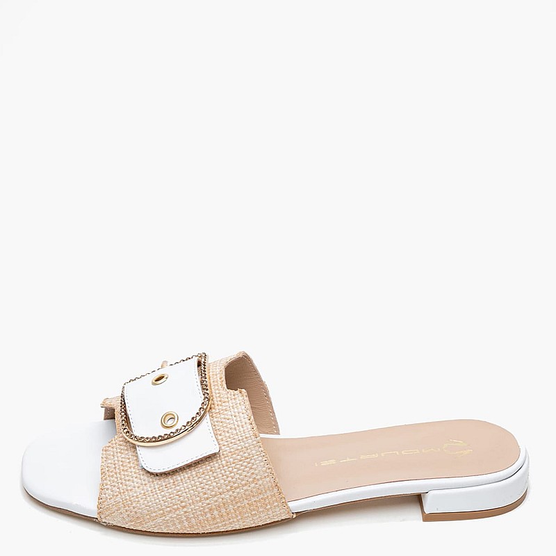 Women Flats 16204 Beige Mat Mourtzi