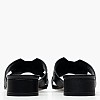 Women Flats 256K13.D Black Leather Mourtzi