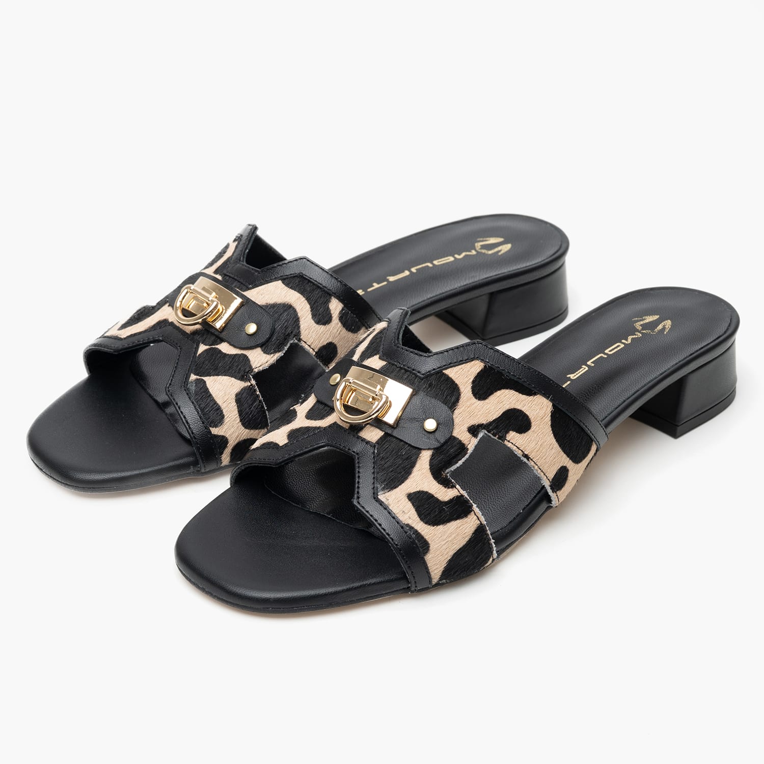 Women Flats 256K13 Leopard Pony Mourtzi Women Flats 256K13 Leopard Pony Mourtzi