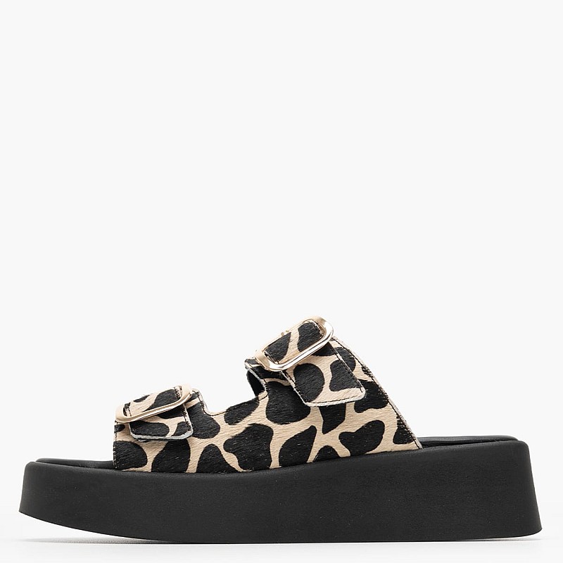 Women Platforms Low 50000.Pn Leopard Pony Mourtzi