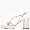 Women Sandals 553F20 White Leather Mourtzi Women Sandals 553F20 White Leather Mourtzi