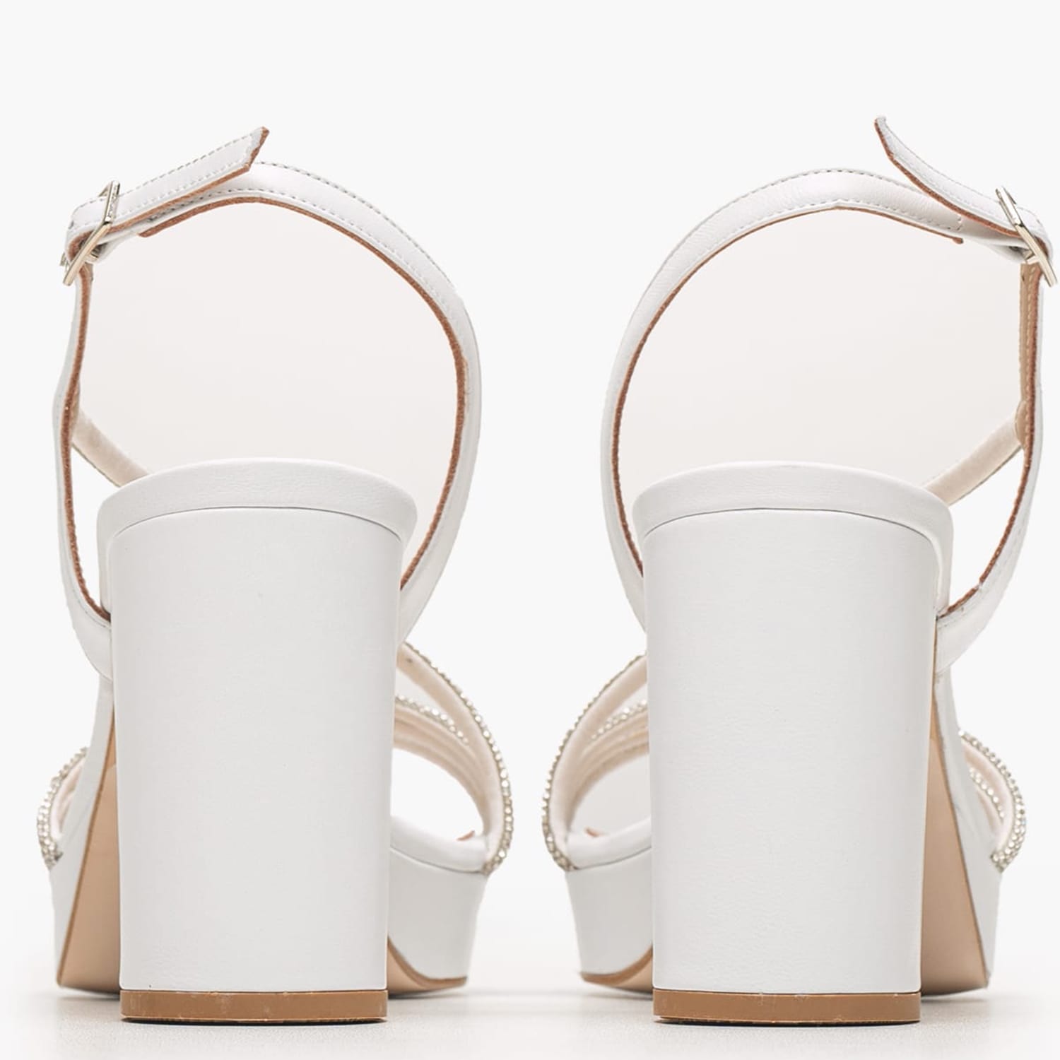 Women Sandals 553F20 White Leather Mourtzi Women Sandals 553F20 White Leather Mourtzi
