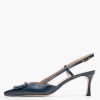 Women Pumps & Peeptoes Low 56108 Blue Leather Mourtzi Women Pumps & Peeptoes Low 56108 Blue Leather Mourtzi
