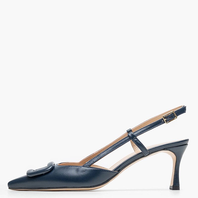 Women Pumps & Peeptoes Low 56108 Blue Leather Mourtzi
