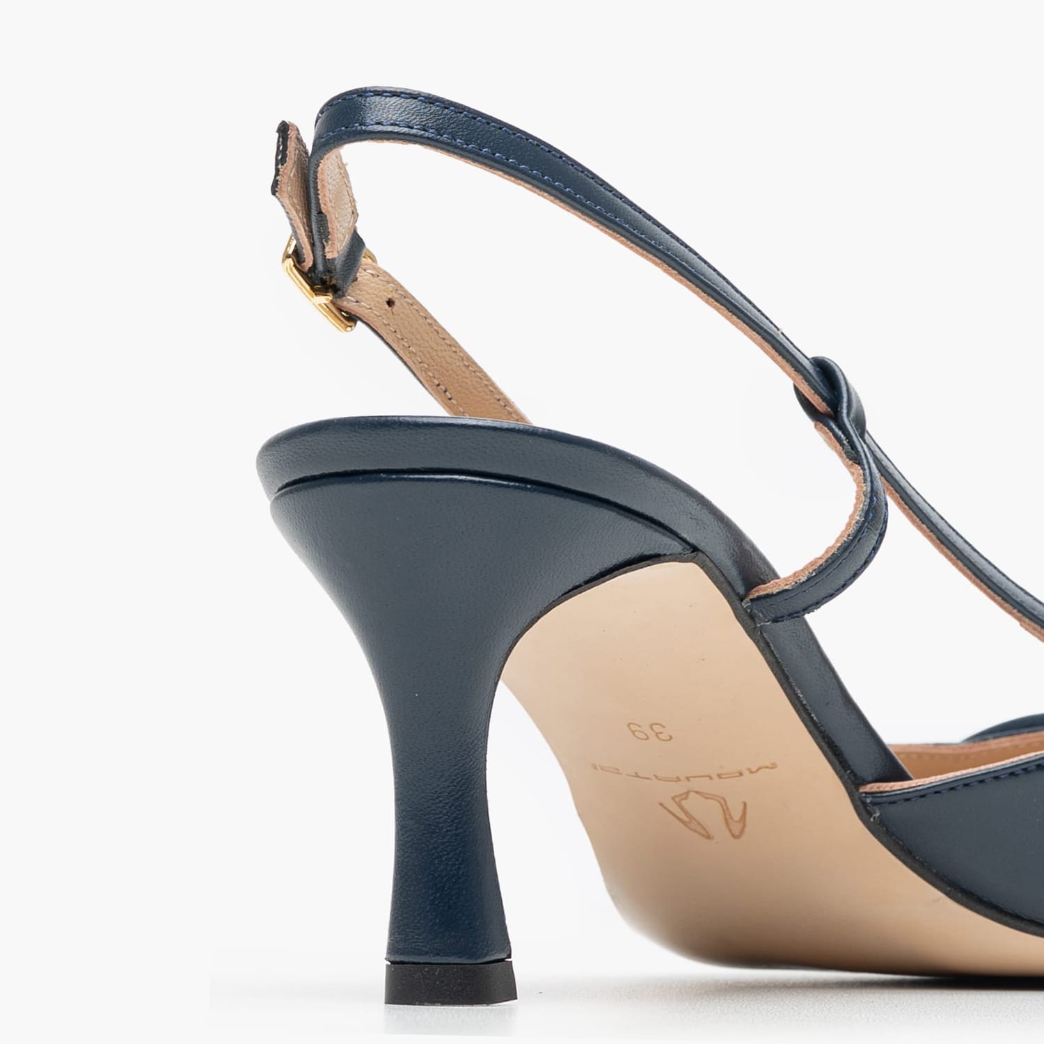 Women Pumps & Peeptoes Low 56108 Blue Leather Mourtzi Women Pumps & Peeptoes Low 56108 Blue Leather Mourtzi