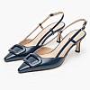 Women Pumps & Peeptoes Low 56108 Blue Leather Mourtzi Women Pumps & Peeptoes Low 56108 Blue Leather Mourtzi