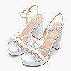 Women Sandals 850F49 White Leather Mourtzi Women Sandals 850F49 White Leather Mourtzi