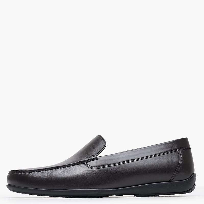 Men Moccasins Ascanio.Moc Brown Leather Geox