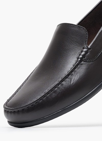 Ανδρικά Παπούτσια Casual U.Spherica.E Μαύρο Δέρμα Geox