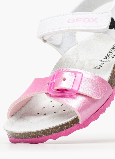Παιδικές Σαγιονάρες & Πέδιλα Soleima Ροζ ECOleather Geox