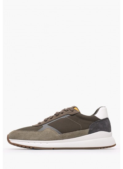 Ανδρικά Παπούτσια Casual U.Spherica.E Μαύρο Δέρμα Geox