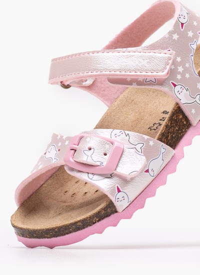 Παιδικές Σαγιονάρες & Πέδιλα Soleima Ροζ ECOleather Geox