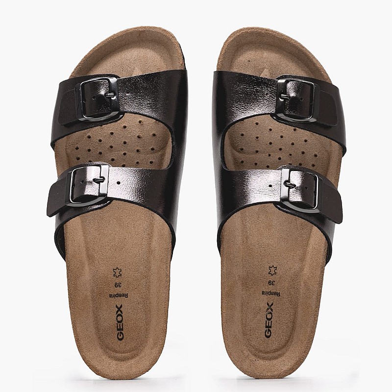 Γυναικεία Flats D.Brionia Γκρι ECOleather Geox