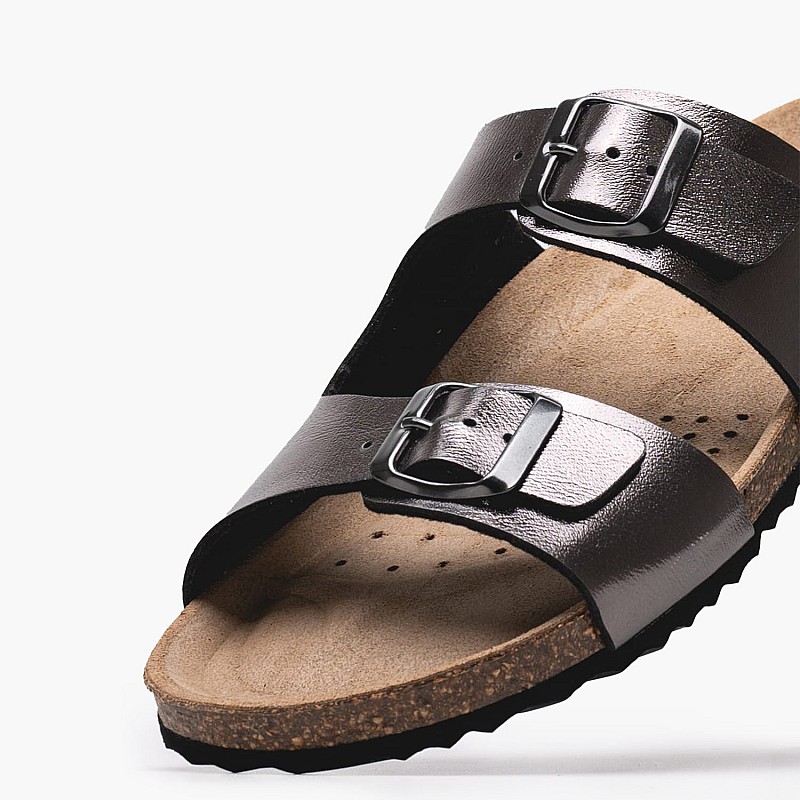 Γυναικεία Flats D.Brionia Γκρι ECOleather Geox