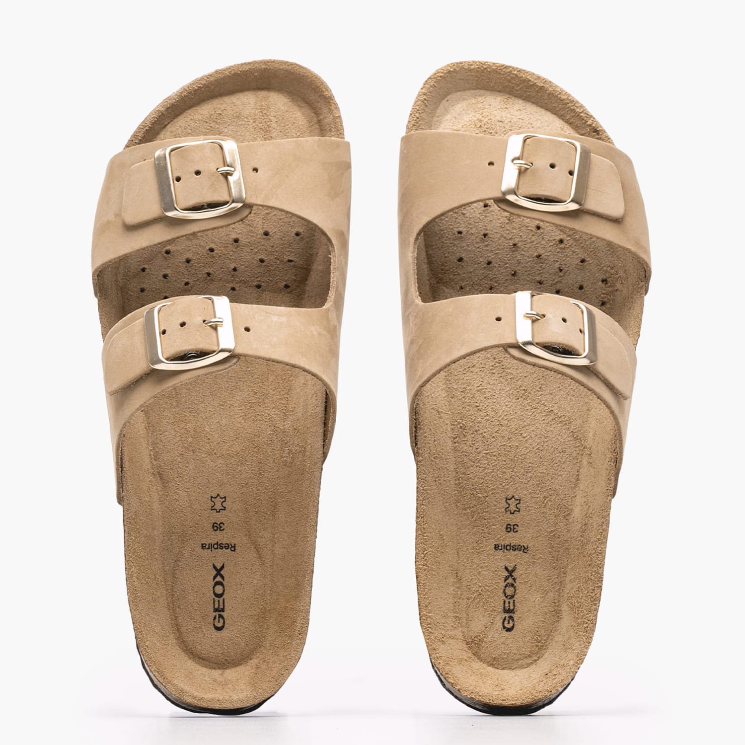 Γυναικεία Flats D.Brionia Μπεζ Δέρμα Geox