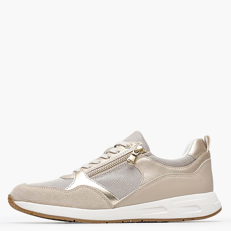 Γυναικεία Παπούτσια Casual D.Bulmya Χρυσό ECOleather-Ύφασμα Geox