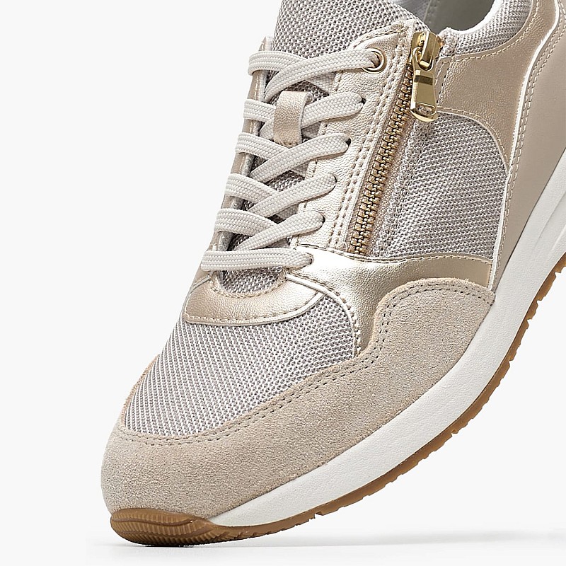 Γυναικεία Παπούτσια Casual D.Bulmya Χρυσό ECOleather-Ύφασμα Geox