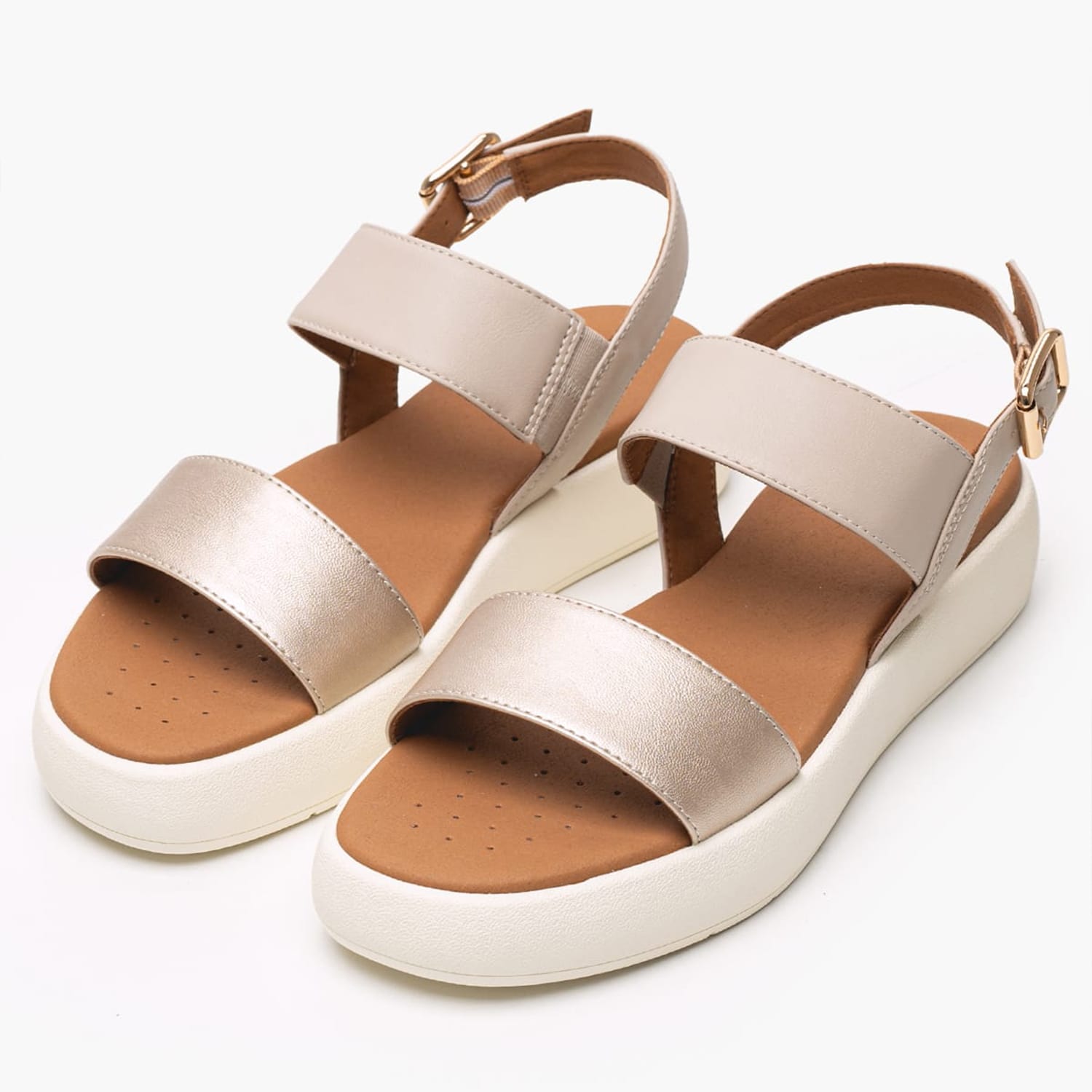 Γυναικείες Πλατφόρμες Χαμηλές D.Camelei.2 Μπεζ ECOleather Geox Γυναικείες Πλατφόρμες Χαμηλές D.Camelei.2 Μπεζ ECOleather Geox