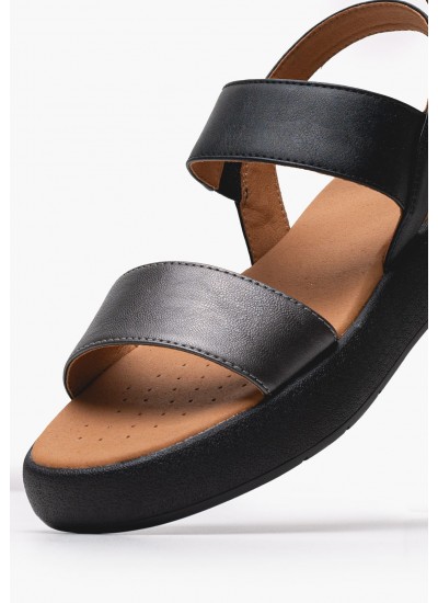 Women Casual Shoes Spherica.A Black Fabric Geox