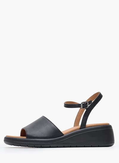 Ανδρικά Παπούτσια Casual U.Spherica.E Μαύρο Δέρμα Geox