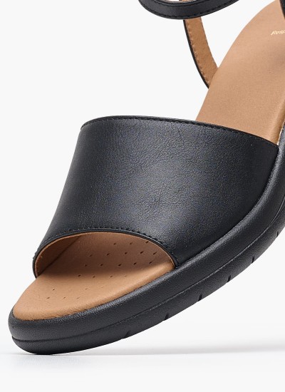 Ανδρικά Παπούτσια Casual U.Spherica.E Μαύρο Δέρμα Geox
