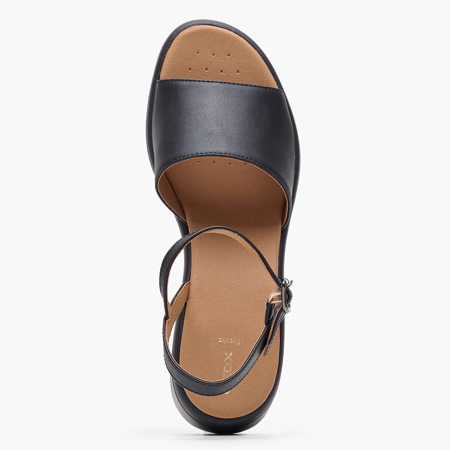 Women Platforms Low D.Meliconia Black ECOleather Geox Women Platforms Low D.Meliconia Black ECOleather Geox