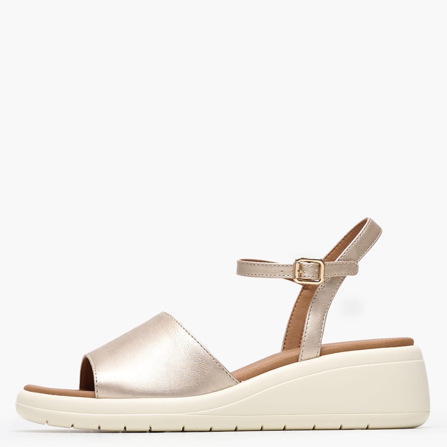 Γυναικείες Πλατφόρμες Χαμηλές D.Meliconia Χρυσό ECOleather Geox