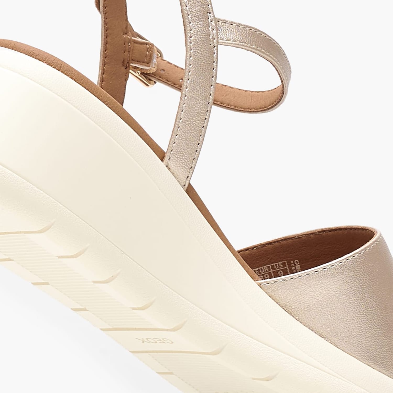 Γυναικείες Πλατφόρμες Χαμηλές D.Meliconia Χρυσό ECOleather Geox