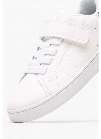 Παιδικά Παπούτσια Casual Eclyper.Jr Άσπρο ECOleather-Ύφασμα Geox