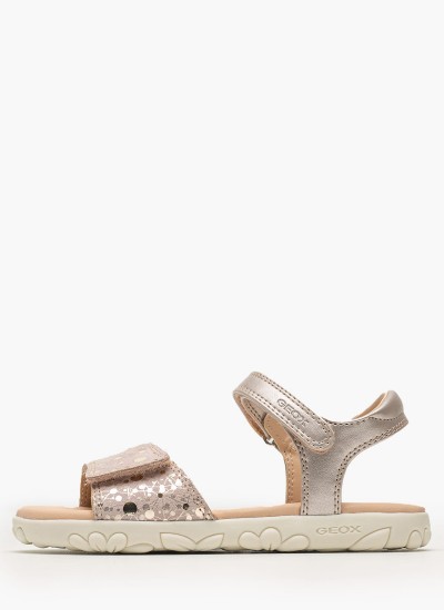 Παιδικές Σαγιονάρες & Πέδιλα Soleima Ροζ ECOleather Geox