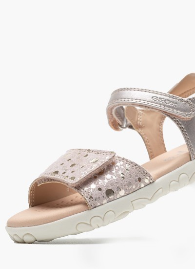 Παιδικές Σαγιονάρες & Πέδιλα Soleima Ροζ ECOleather Geox