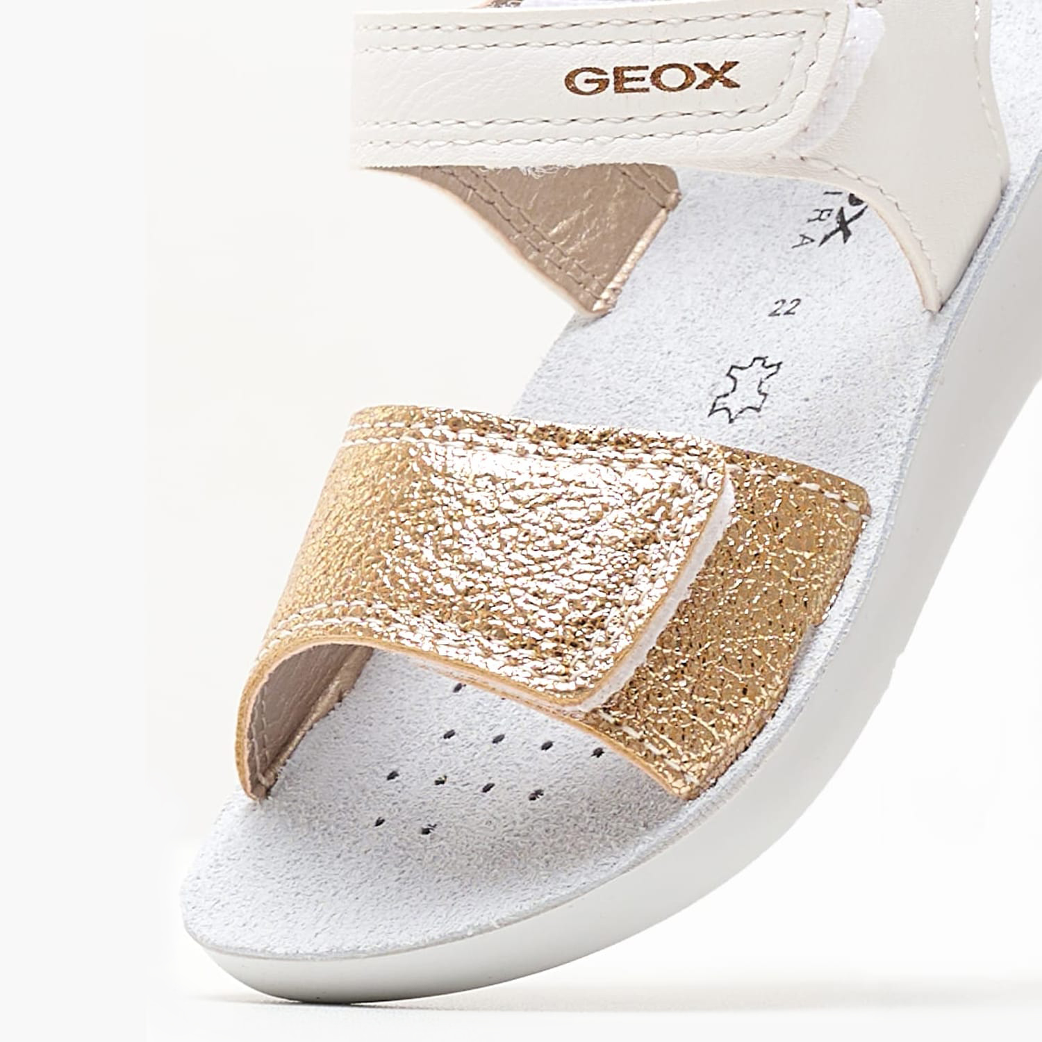 Παιδικές Σαγιονάρες & Πέδιλα Lightfloppy Χρυσό ECOleather Geox