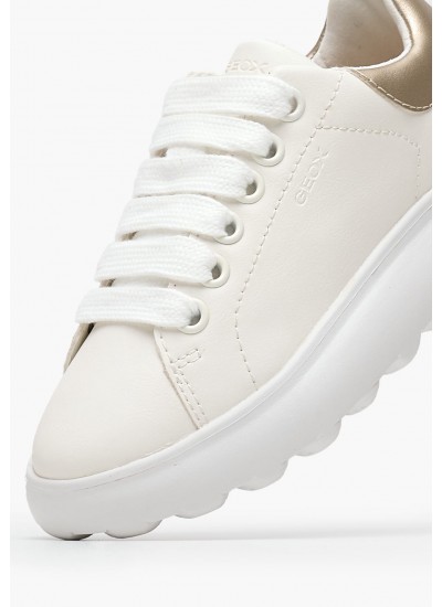 Παιδικά Παπούτσια Casual Puffypop Άσπρο ECOleather Geox