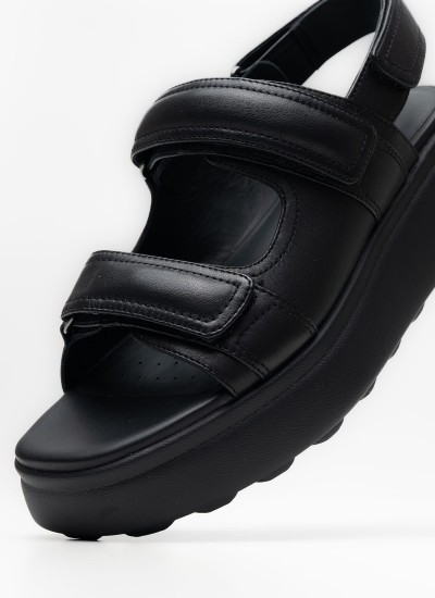 Ανδρικά Παπούτσια Casual U.Spherica.E Μαύρο Δέρμα Geox