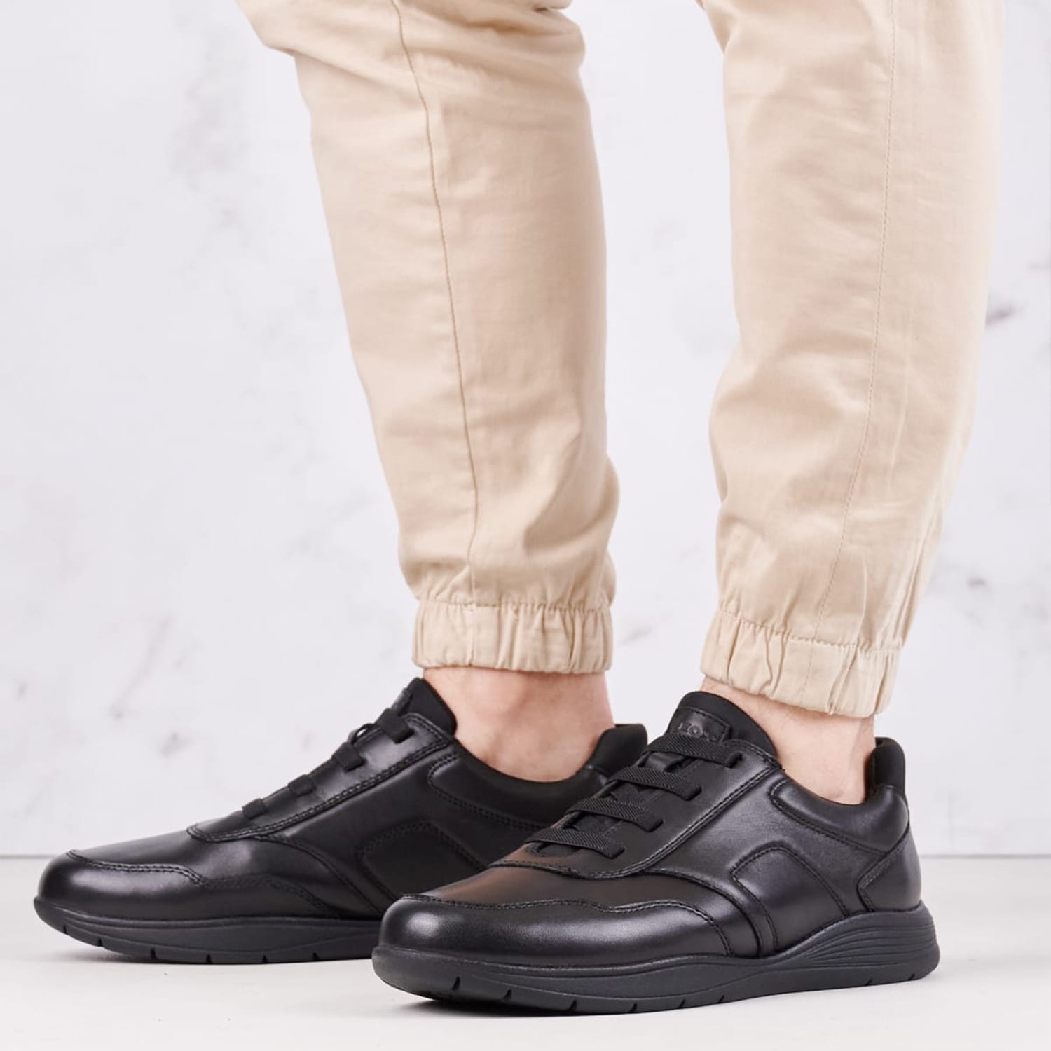 Ανδρικά Παπούτσια Casual Spherica.Agn Μαύρο Δέρμα Geox Ανδρικά Παπούτσια Casual Spherica.Agn Μαύρο Δέρμα Geox