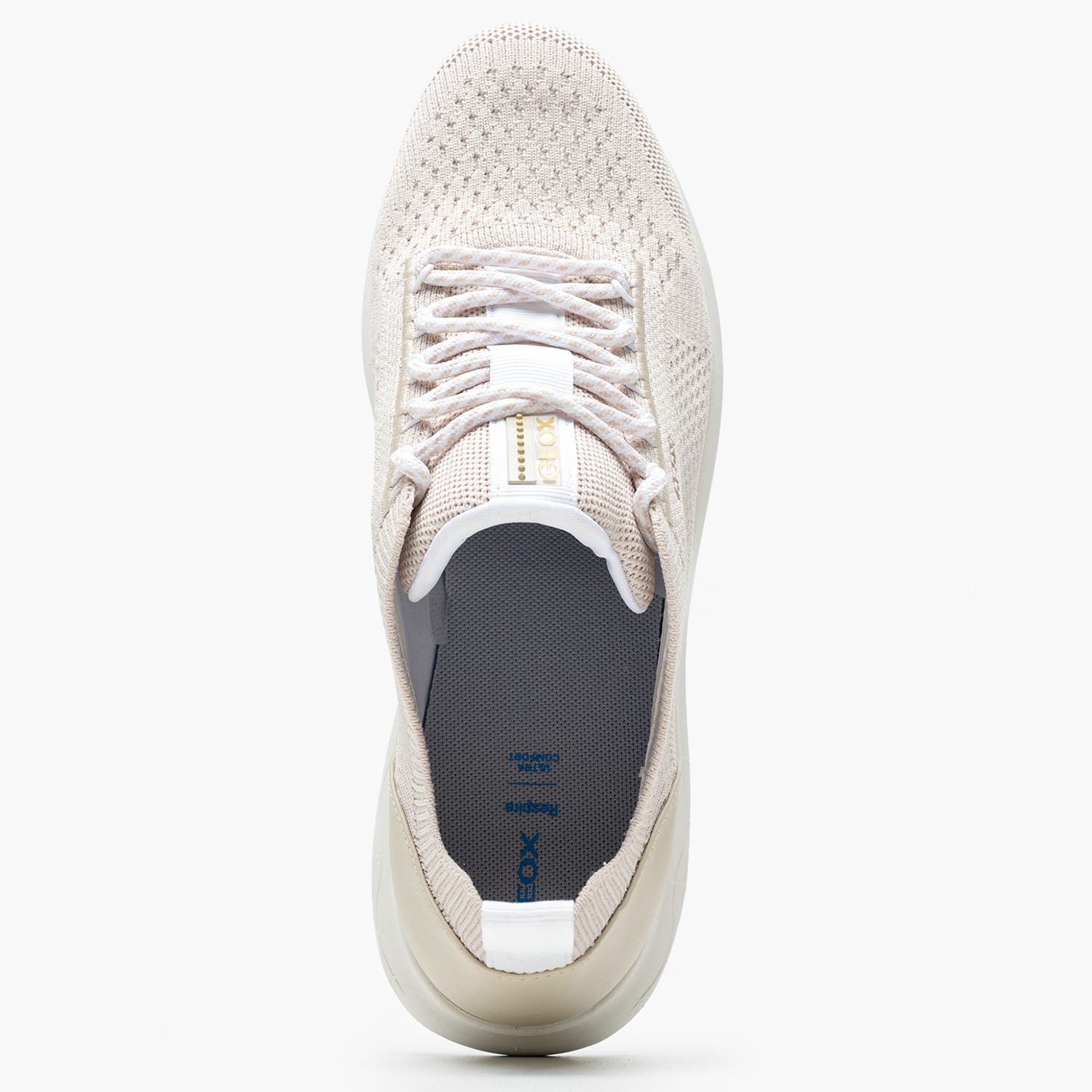 Women Casual Shoes Spherica.A Beige Fabric Geox