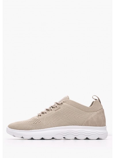 Ανδρικά Παπούτσια Casual U.Spherica.E Μαύρο Δέρμα Geox