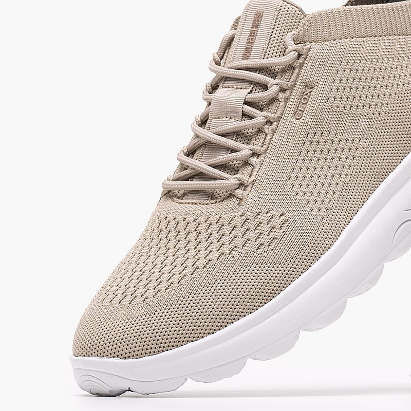 Ανδρικά Παπούτσια Casual Spherica.By Μπεζ ECOleather-Ύφασμα Geox