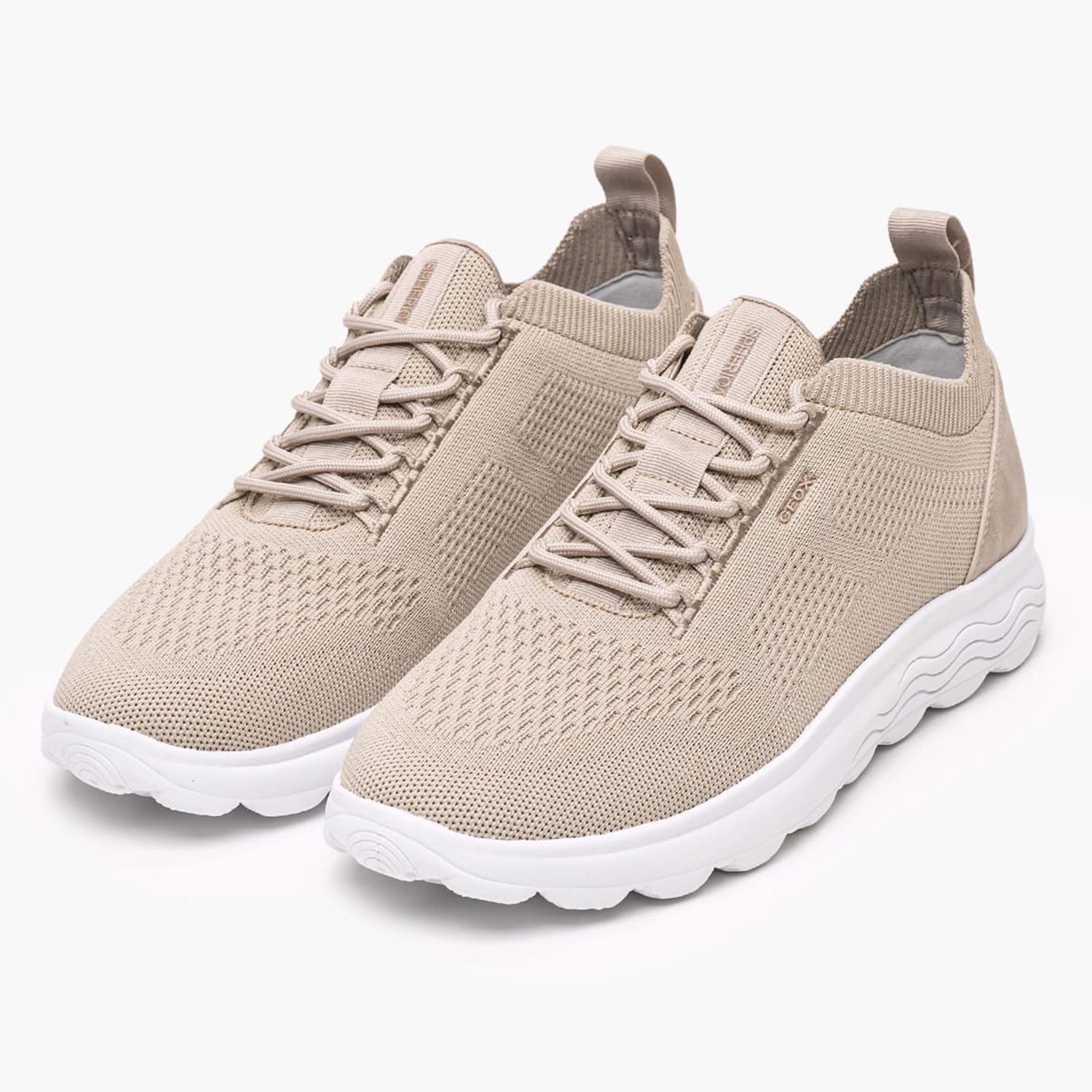 Men Casual Shoes Spherica.By Beige ECOleather-Fabric Geox Men Casual Shoes Spherica.By Beige ECOleather-Fabric Geox