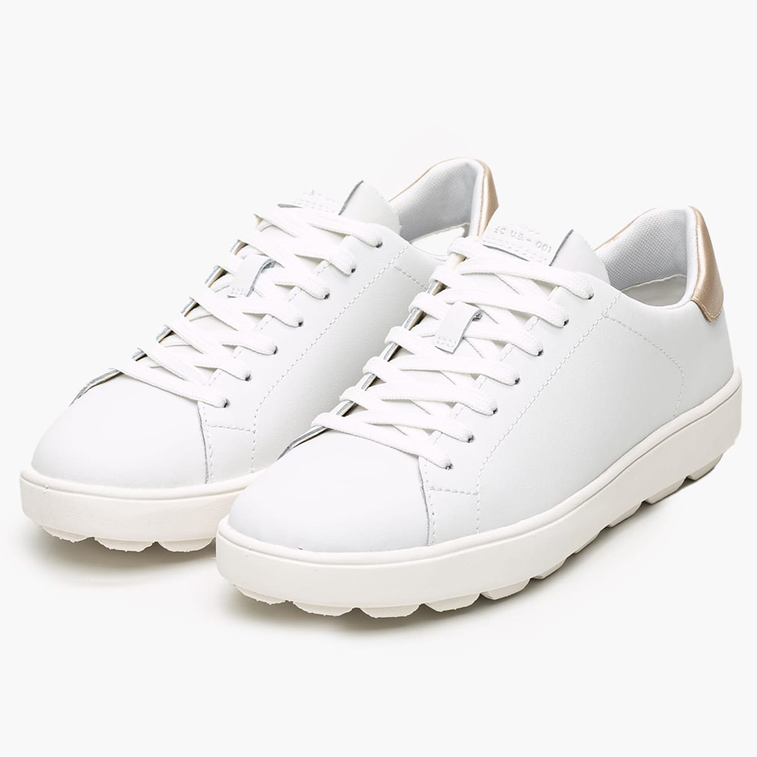 Γυναικεία Παπούτσια Casual Spherica.Ecub1 Άσπρο Δέρμα Geox Γυναικεία Παπούτσια Casual Spherica.Ecub1 Άσπρο Δέρμα Geox