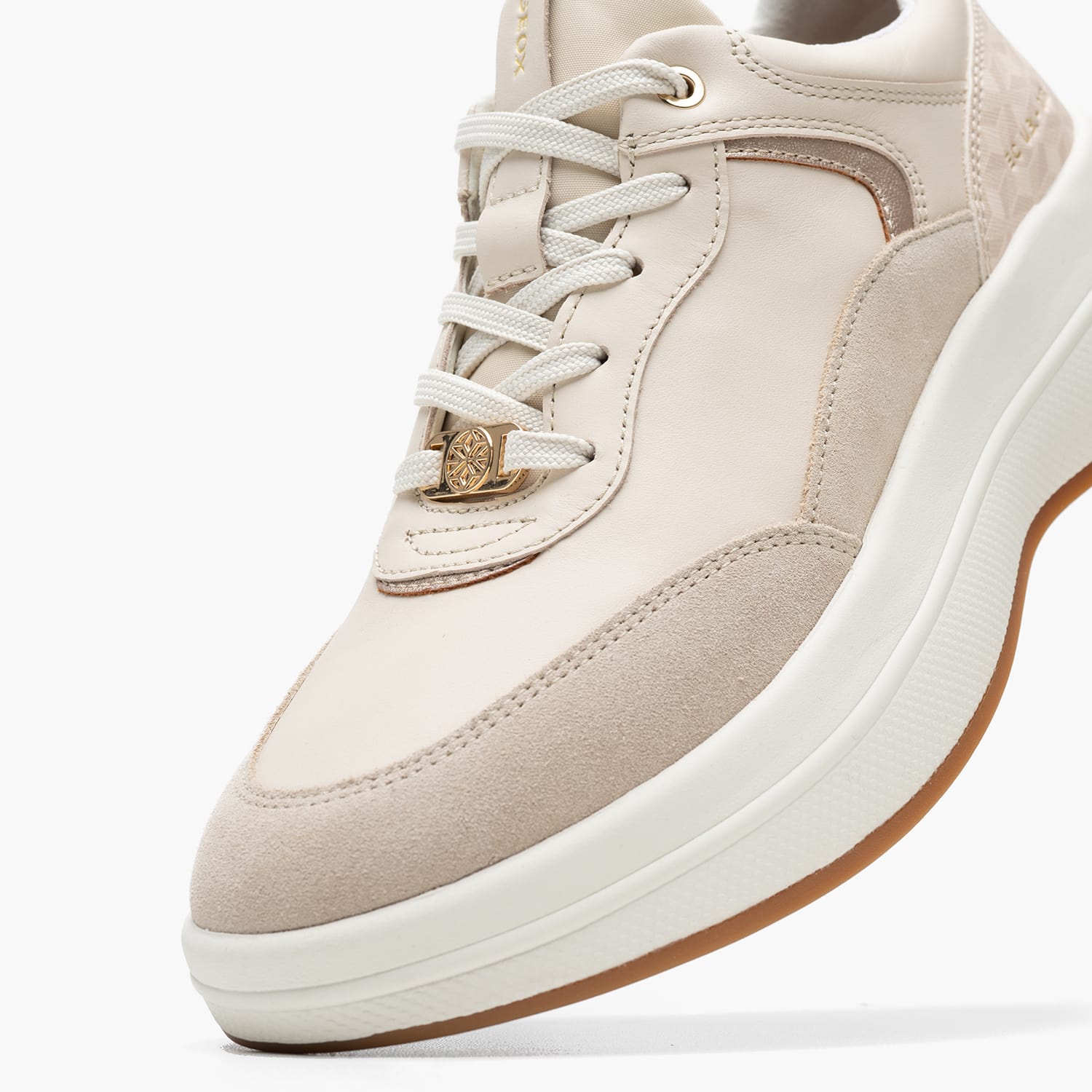 Γυναικεία Παπούτσια Casual Spherica.Ecub3 Μπεζ Δέρμα Geox