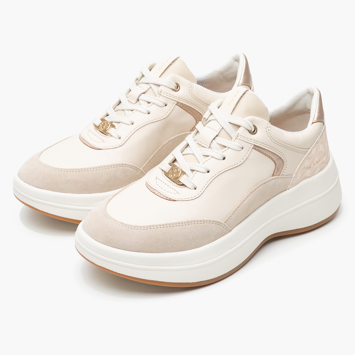 Γυναικεία Παπούτσια Casual Spherica.Ecub3 Μπεζ Δέρμα Geox Γυναικεία Παπούτσια Casual Spherica.Ecub3 Μπεζ Δέρμα Geox