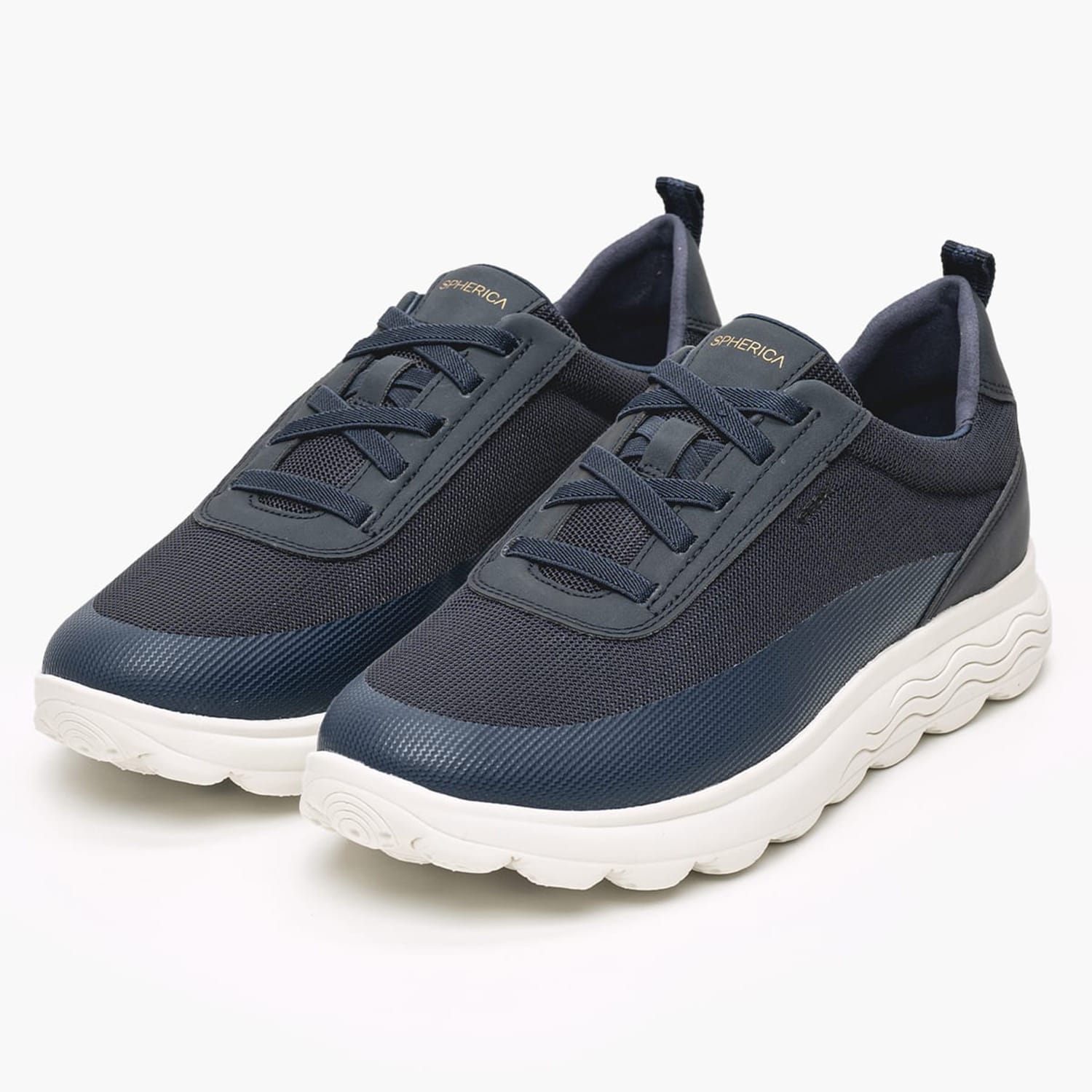 Ανδρικά Παπούτσια Casual Spherica.Nb Μπλε ECOleather-Ύφασμα Geox Ανδρικά Παπούτσια Casual Spherica.Nb Μπλε ECOleather-Ύφασμα Geox
