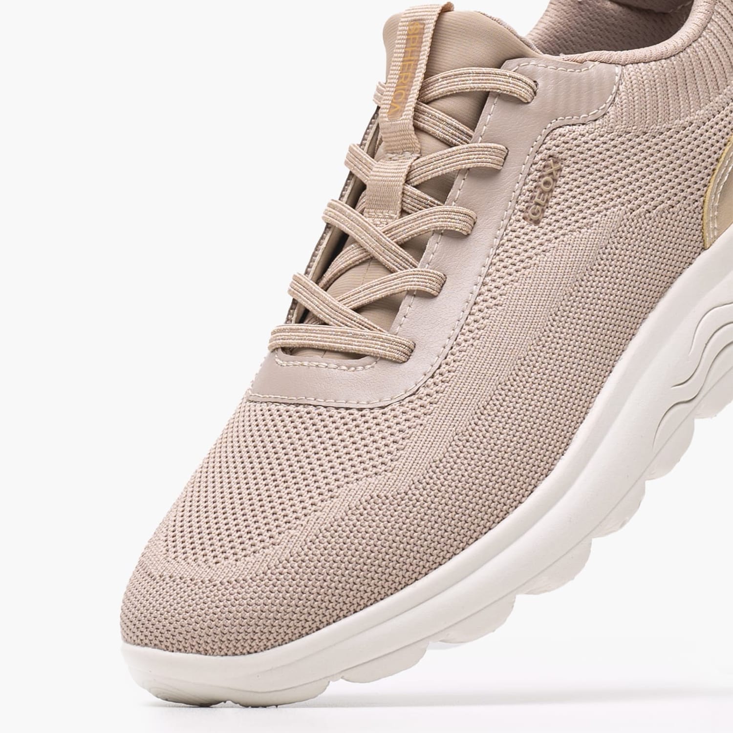 Γυναικεία Παπούτσια Casual Spherica.Plus.2 Nude ECOleather-Ύφασμα Geox