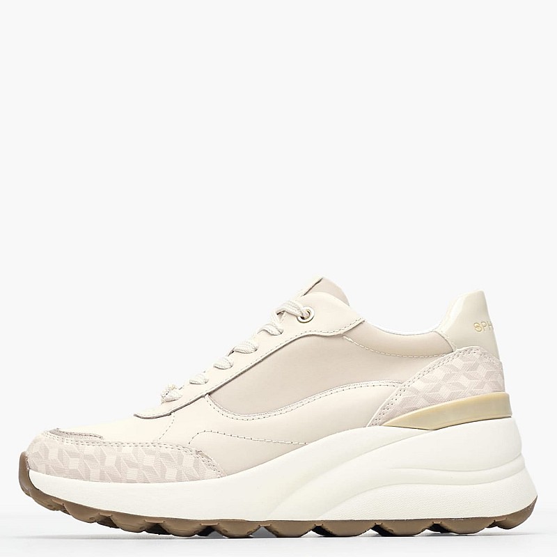 Γυναικεία Παπούτσια Casual Spherica.P Μπεζ ECOleather Geox